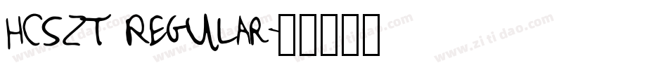 HCSZT Regular字体转换